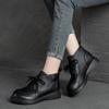 Fashion GKTINOO 2024 Women Platform Boots Chunky Motorcycle Genuine Leather Booties Fashion Female Height Flat Shoes Ladies Botas Combat