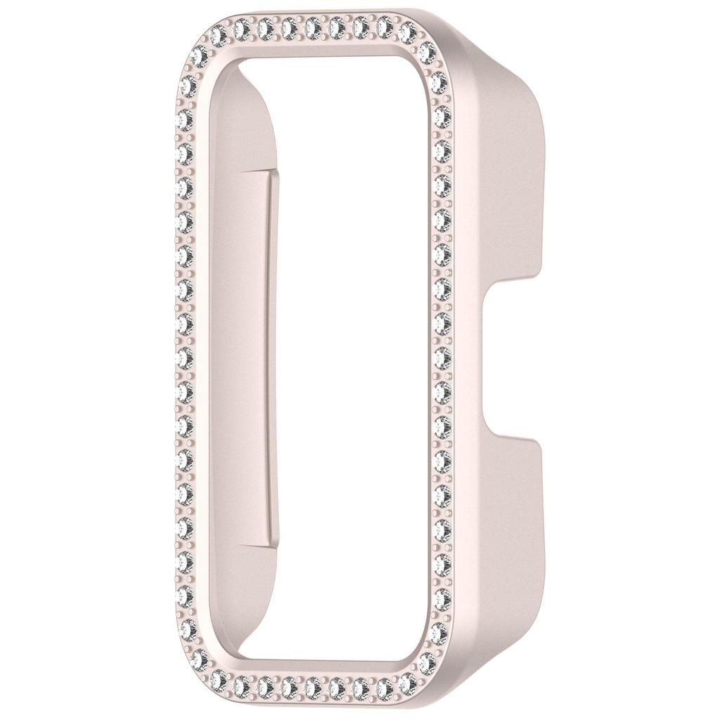 Pro HUAWEI Band 10 9 8 Pouzdro Kryt s Diamantovým Křišťálovým Nárazníkem Poloviční Ochranný Rám Odolný Proti Poškrábání Kryt Okraje