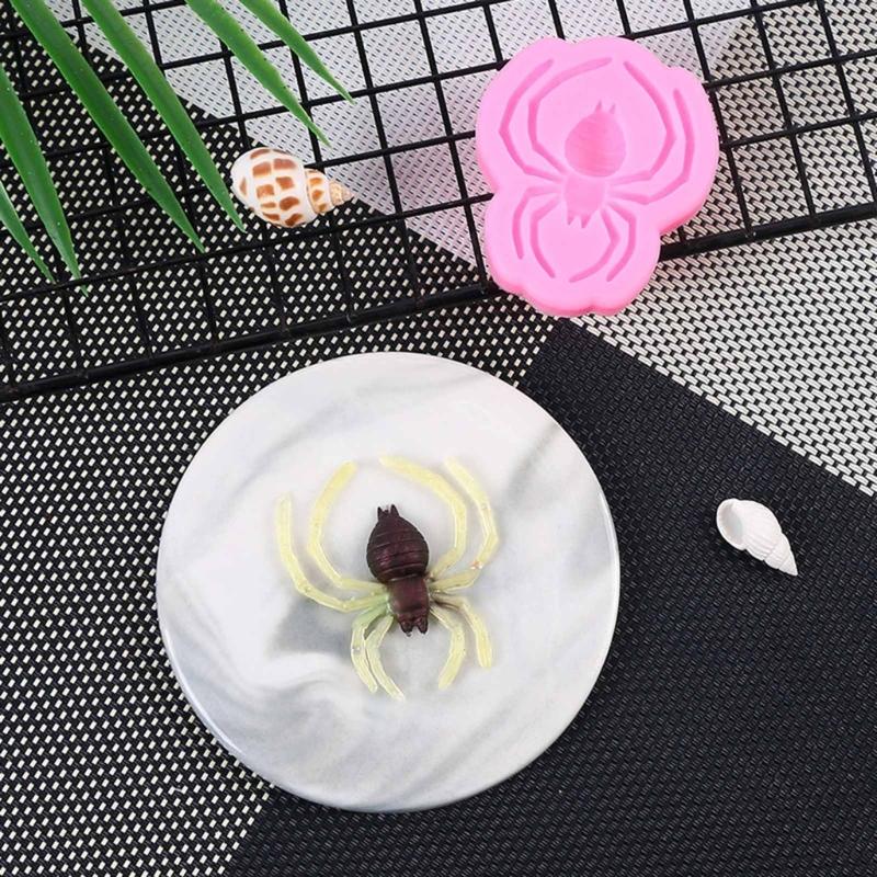 Spider- Silicone Mold Sugar Cake Mold Green Bean Cake Candy Mold Chocolate Ice Block French Dessert Cake Decorations