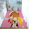 Cute Anime C-cardcaptor Sakura-S Carpet Bathroom Anti-slip Mat Door Mat Home Decoration Mat Entrance Door Mat Scratch-resistant
