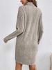 Women's 25th Anniversary High Neck Knit Dress - Autumn/Winter Fashion