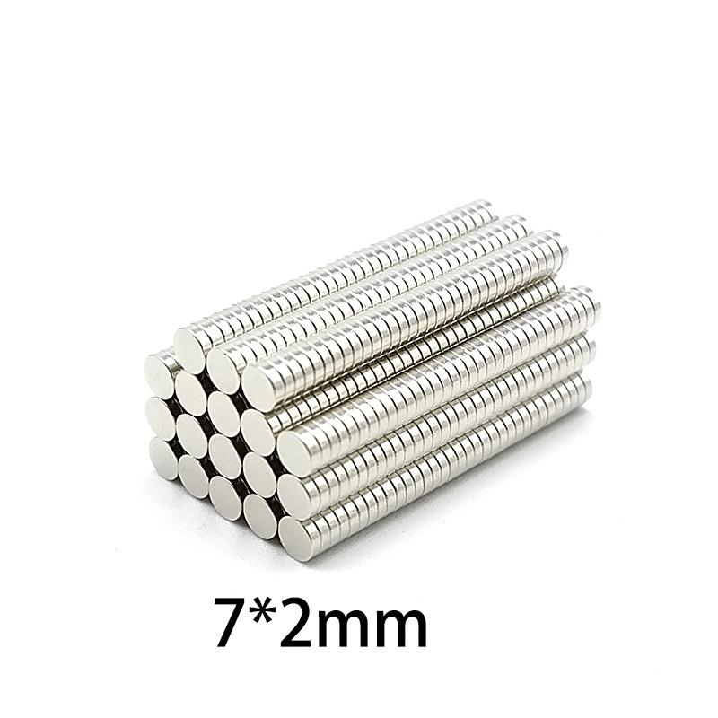 50pcs 7x1/2/3mm Magnets - High Power Round Magnets for DIY, Whiteboard & Industrial Use