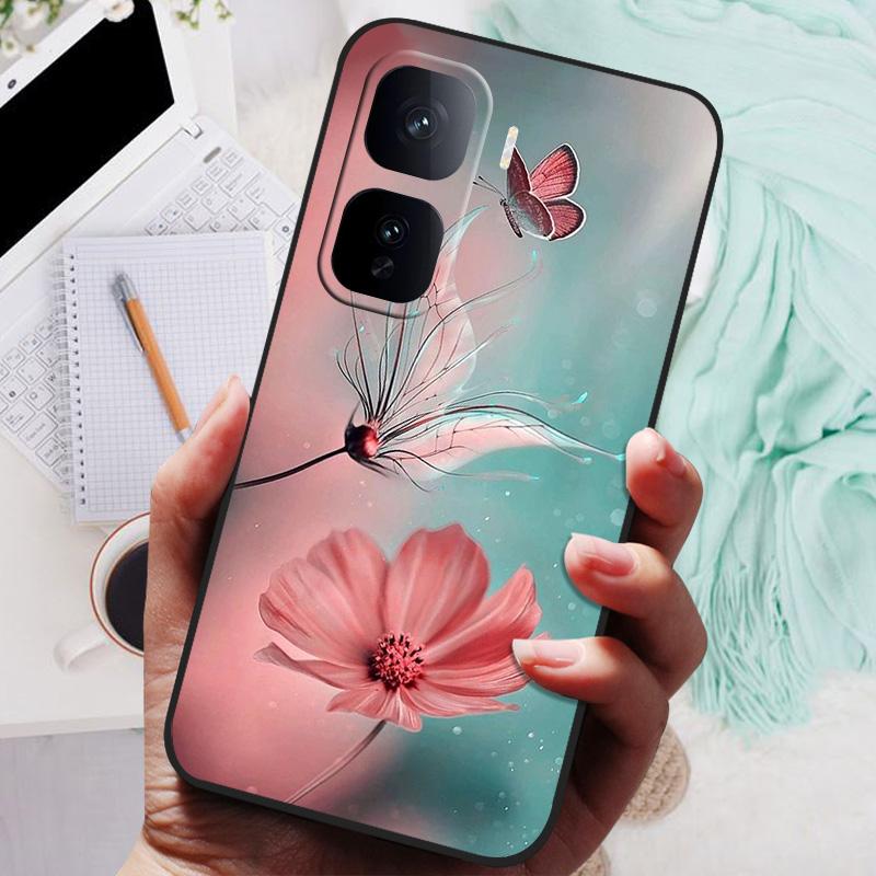 For VIVO IQOO Neo 10 Pro Case Black Cover Flowers Silicone Soft Back Cases For vivo iQOO Neo 10 Neo10 5G Phone Case 10Pro Bumper