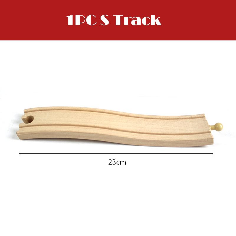 All Kinds Wooden Track Railway Toys Beech Wooden Train Track Accessories Fit for Brand Tracks Educational Toys for Children