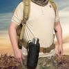 Outdoor Molle Tactical Water Bottle Holder Drawstring Kettle Pouch Carrier For Camping Hiking Cycling Hunting 4