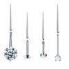 Steel Cone Insertion Pin Rod for Ear/nose/navel/nipples/lip/brow Assistant Tool