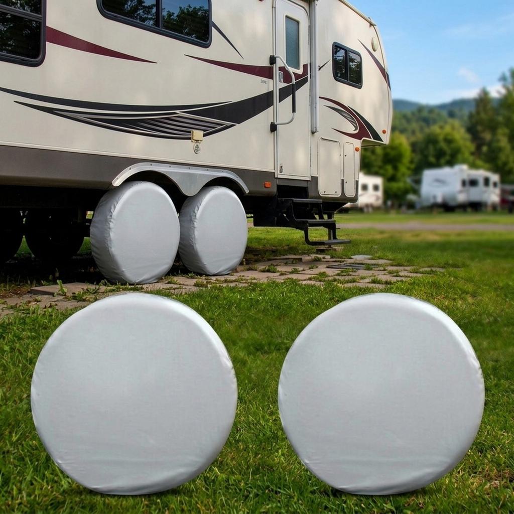 4pcs Wheel Tire Cover Protector For RV Trailer Car Truck 27-29 Inch Oxford