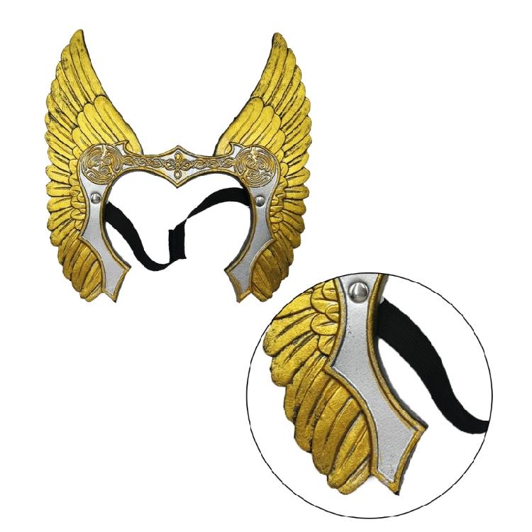 Valkyrja Warriour Headband Norses Warriour Headband Valkyrja Hair Accessories Halloween Vikinges Costume with Elastic Band