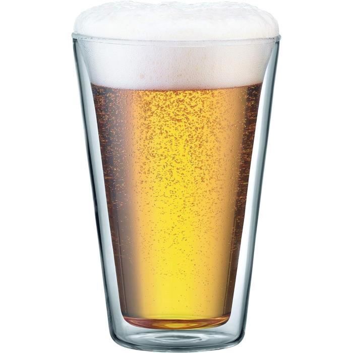 Set 2 verres - BODUM - Canteen - Double paroi - 0.4 l - Transparent