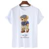 T-shirt Divertente con Stampa Orso Donna Moda Cartone Animato Harajuku Casual T-shirt Femminile Estiva Manica Corta Top T-shirt Unisex Maglietta Unisex