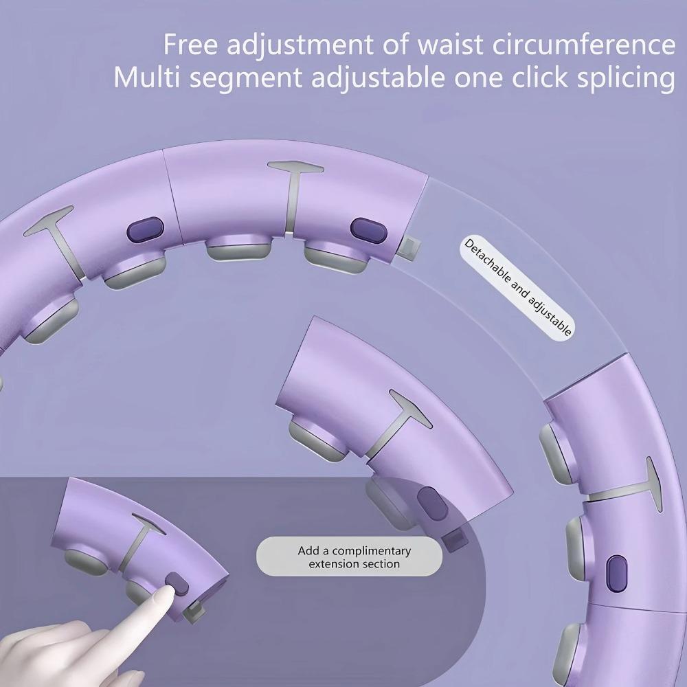 BEPAN Smart Weighted Fitness Hu La Hoop Fitness Massage Exercise Circle with Ball and Counter for Adults Weight Loss