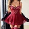 Sex underwear sexy lace mesh suspender skirt nightdress, sex pajamas women's summer new models