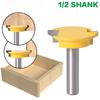 Woodworking Milling Cutter, Carving Cutter, Drawer Lock Cutter, Drawer Cutter, High-Grade Drawer Tenon Cutter 1/2X50.8Mm Yellow