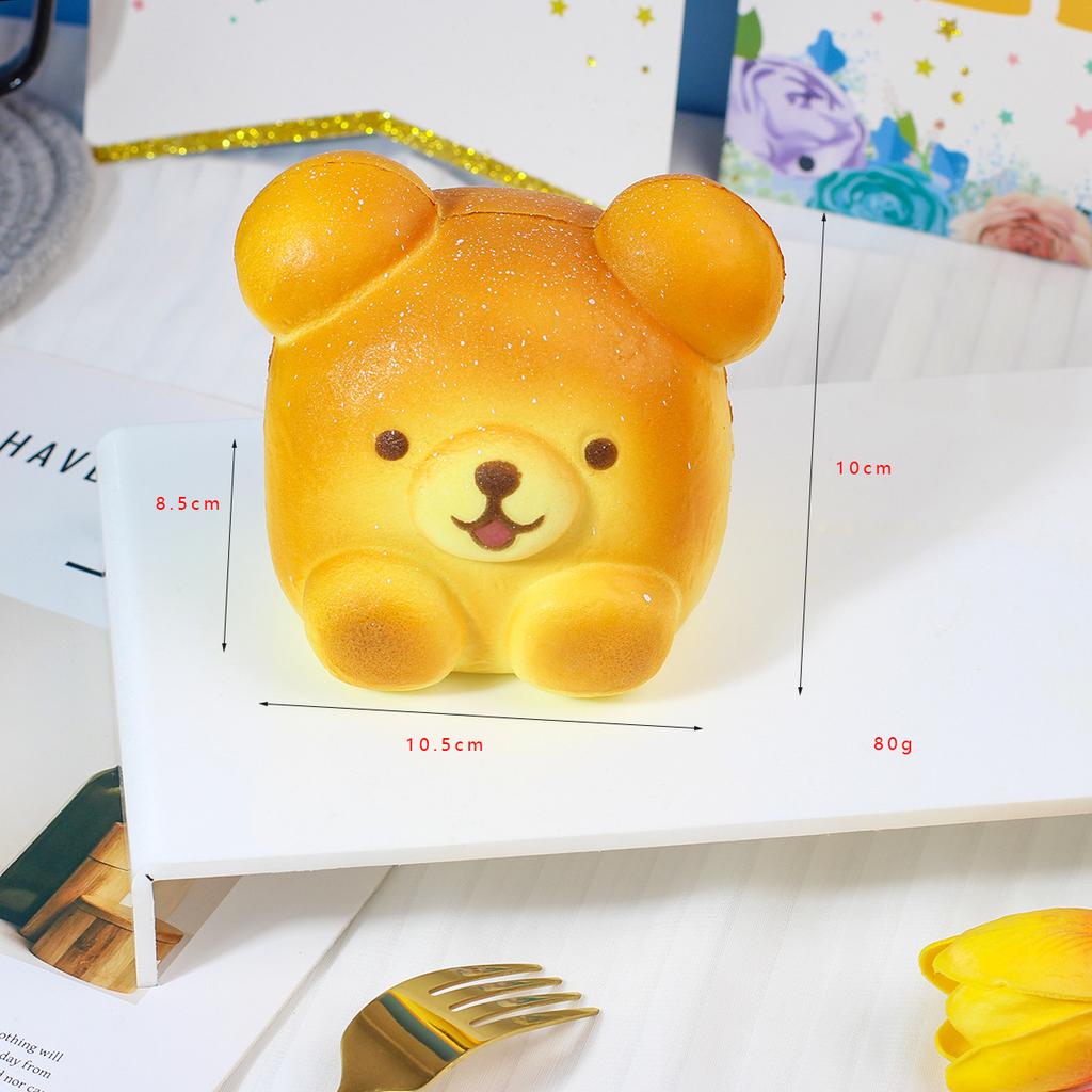 Dessin Animé Animal PU Jouet à Rebond Lent Simulation Mignon Ours Capybara Pain Avec Parfum Jouets à Presser Soulagement du Stress Cadeaux Enfants