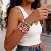 Bohemia Beach Style Turquoise Shell Bead Bracelet Handmade Gift For Men Women