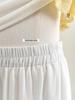 2026 Spring/Summer Floral Embroidered White A-Line Midi Skirt
