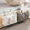 Bedhead Storage Rack, Durable Bed Bottom and Wall Mounted Space Saving Bedside Basket, Minimalist Design