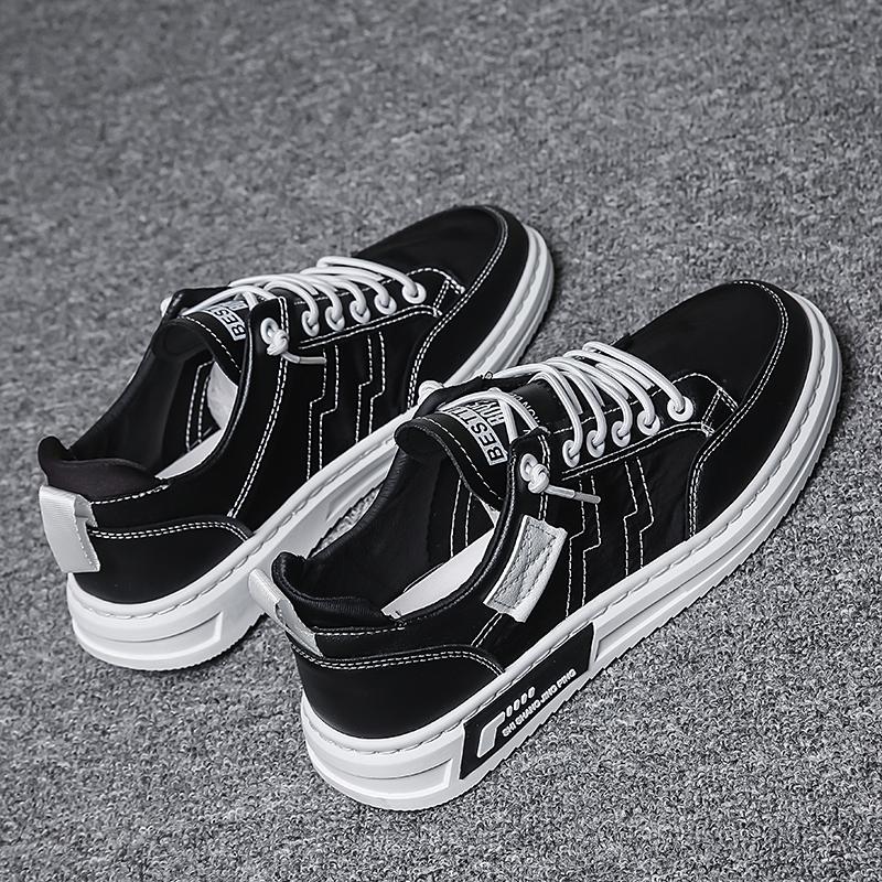 Trendy Men 'S Skate Shoes Fashion All -Match Men 'S White Shoes Summer New Men 'S Leather Casual Shoes Business Shoes For Men