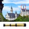 Retractable Kids Telescope Clear 35MM Objective Lens Portable Outdoor Hiking Bird Watching Concert Pirate Monocular Telescope Toy Boys Girls Gift
