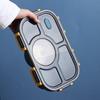 Portable 5-Compartment Microwaveable Lunch Box with Soup Bowl