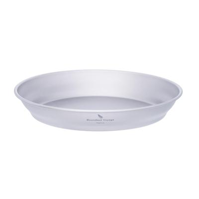 Boundless Voyage Titanium Campinggeschirr – perfekt für Solo- und Outdoor-Aktivitäten – Teller, Essgeschirr, unzerbrechlich, rostbeständig, ultraleicht, Camping