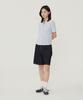 COVERNAT WOMAN Striped Half Shirt Ivory