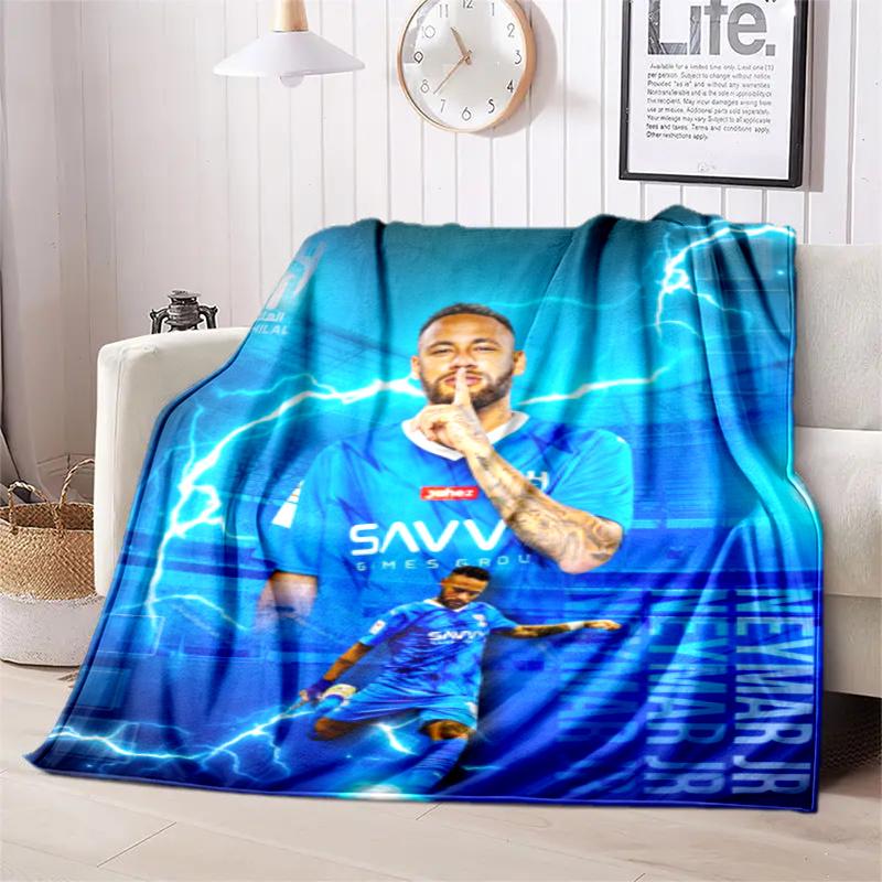 Santos FC Brazilian football player striker Neymar da Silva Santos Júnior blanket portable four season home bed office travel break warm blanket H1