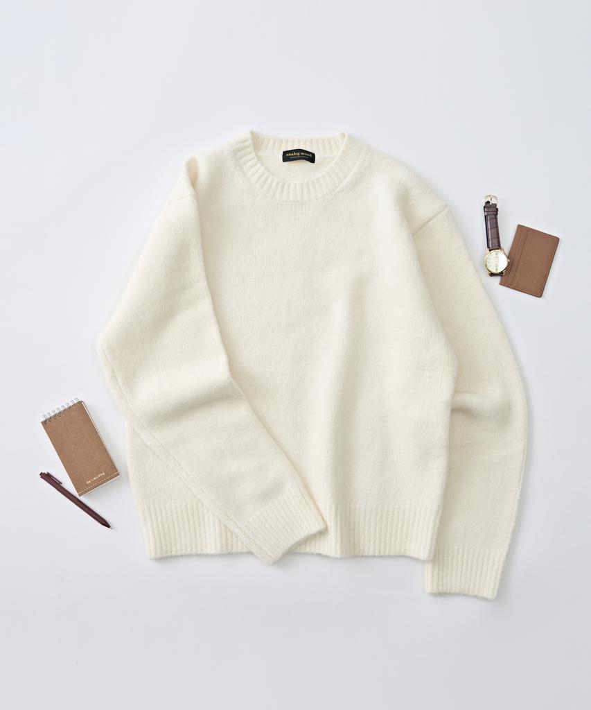 ANALOG MOOD Daily Angora Round Knit (Ivory)