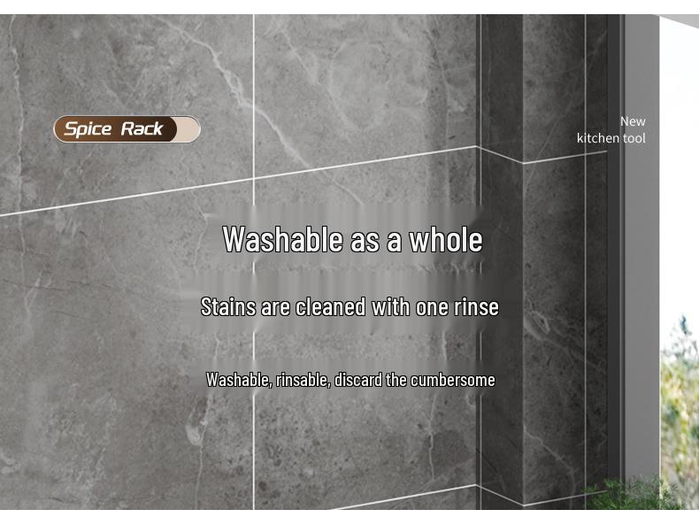 Πολυεπίπεδο Ράφι Αποθήκευσης Κουζίνας και Ράφι Μπαχαρικών από Ανοξείδωτο Ατσάλι