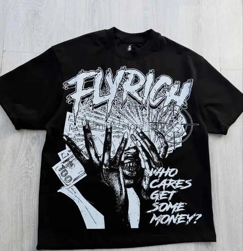 Y2k Harajuku Streetwear Men's and Women's Short Sleeved Fashion New Cartoon Print Design Shirt Retro Hip-hop Trend T-shirt