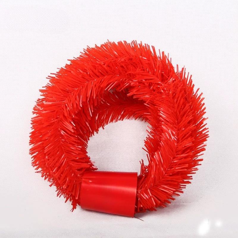 5,5 m Vánoční girlanda Zelený ratanový věnec Vánoční dekorace Vánoční stromeček Ratanový banner závěsný ornament