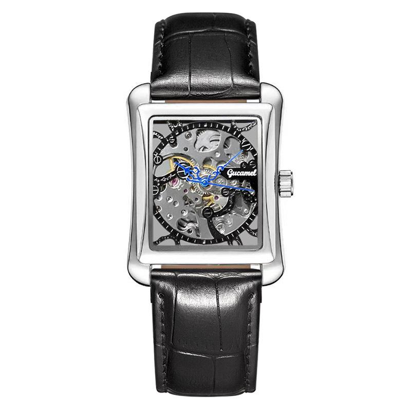 New Top Brand Fashion Square Automatic Mechanical Watch Automatic Watch Business Men's Waterproof Luminous Watch