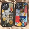 Vintage Mode Design Radiohead Handyhülle Für IPhone 11 12 13 14 15 16 Pro Max Mini Plus Weiche Lederhülle
