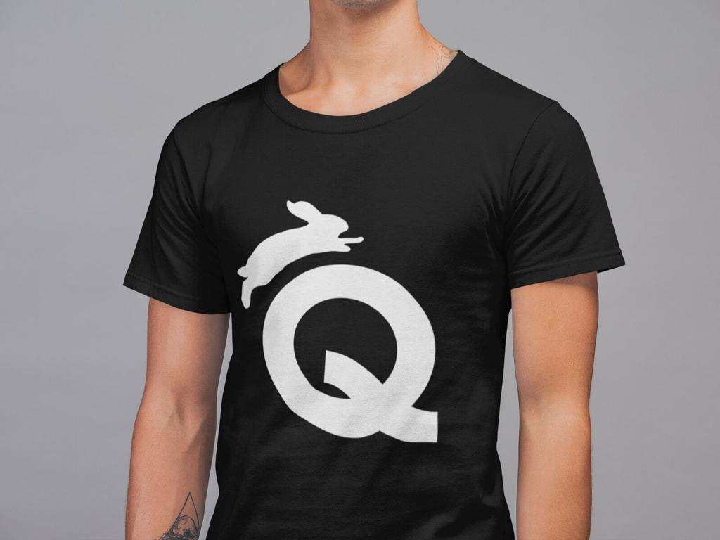 Qanon Shirt Follow The White Rrabbit Unisex tričko Wwg1Wga White Rabbit Shirt An