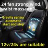 Coprisedile Auto Universale Traspirante Raffreddante 24 Ventole Silenziose Potenti Ventilazione Auto Camion Suv Sedile Auto Con Massaggio