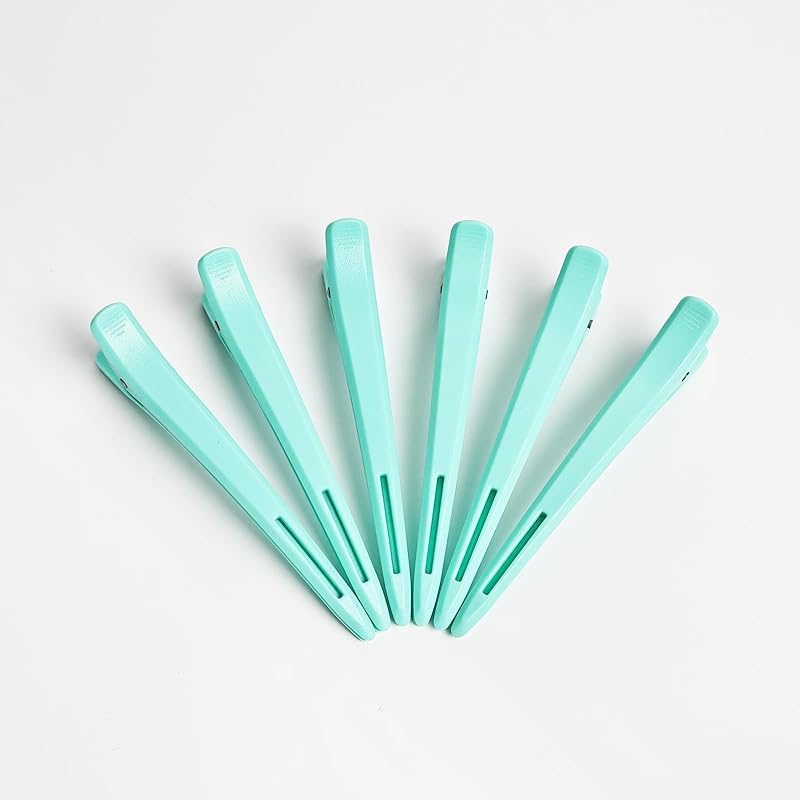 Green-6 Pack Hair Sectioning Clips for Women, Alligator Hair Clips for Styling & Salon Use, Durable Tools with Strong Grip for Salon & Home