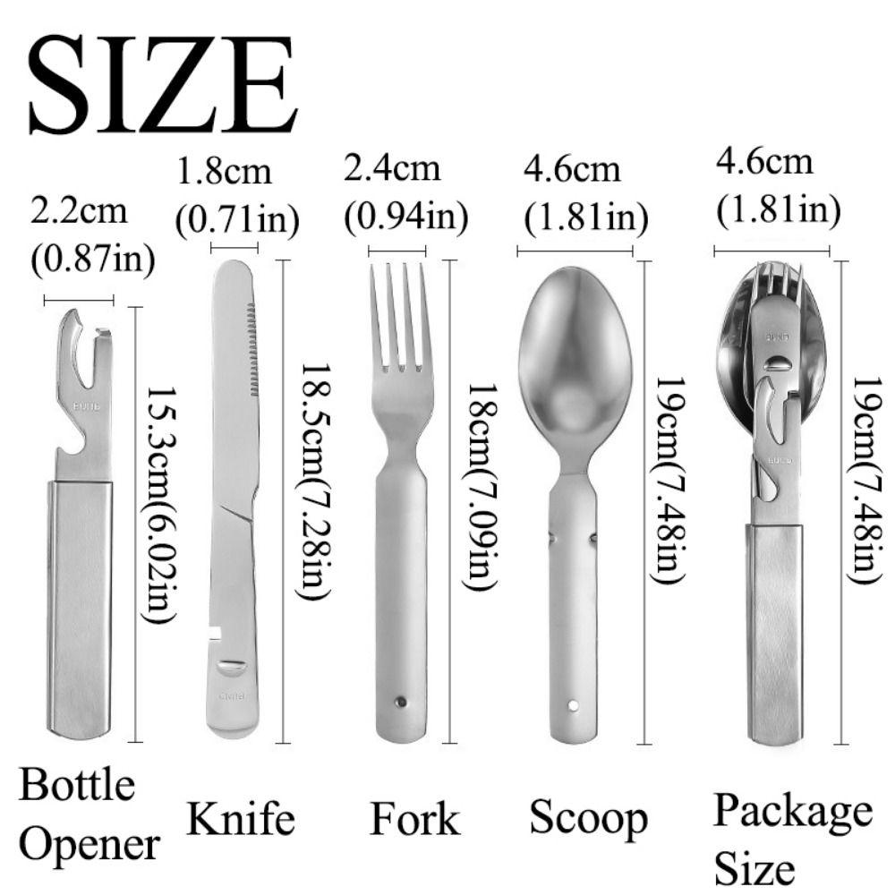 Reusable Tableware Utensil Kit Portable Spoon Fork Cutter Dinnerware Kit  Outdoor Tableware