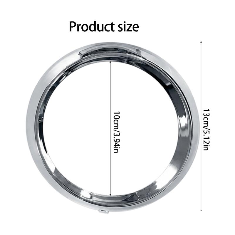 Left and Right Front Fog Light Surround Trim, 2011-2017 Plastic Snap On Pair for Front Lamp Opening Repair, Ref 52712-08020 52713-08020
