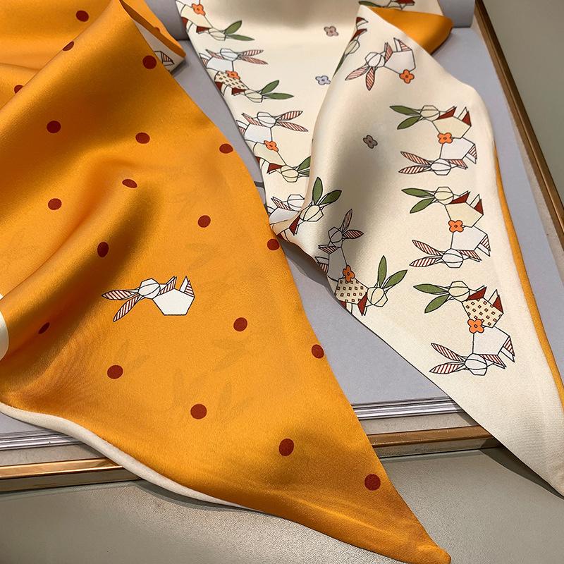 Eșarfă cu imprimare de toamnă Esarfă cu imprimare decorativă Banda de păr