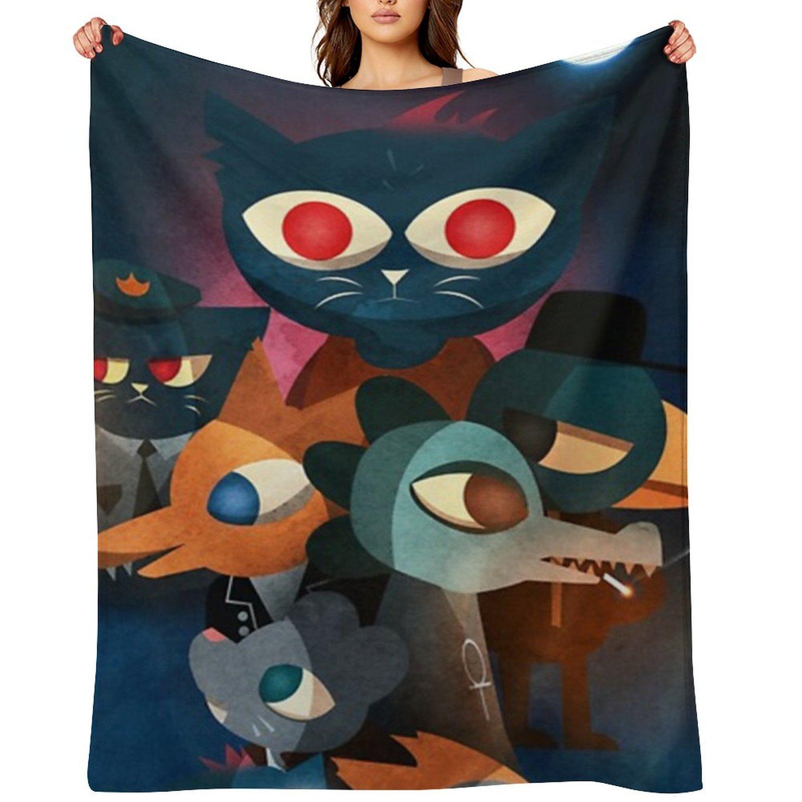 Плед-одеяло  Ночь в лесу  Постельное белье Покрывала для кровати Покрывала для диванов 30x40in