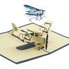 Surprise 3D Pop-Up Airplane Greeting Card Creative Birthday Graduation Travel Gift Aviation Enthusiasts Adventure Lovers JXB