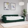Vidaxl Sofa Z Materacem Do Spania, Ciemnozielona, 100X200 Cm, Aksamit