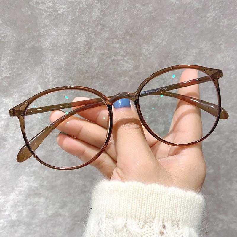 Vintage Round Computer Glasses Classic Transparent Blue Light Blocking Prescription Eyewear 0 To -4 0 Diopter