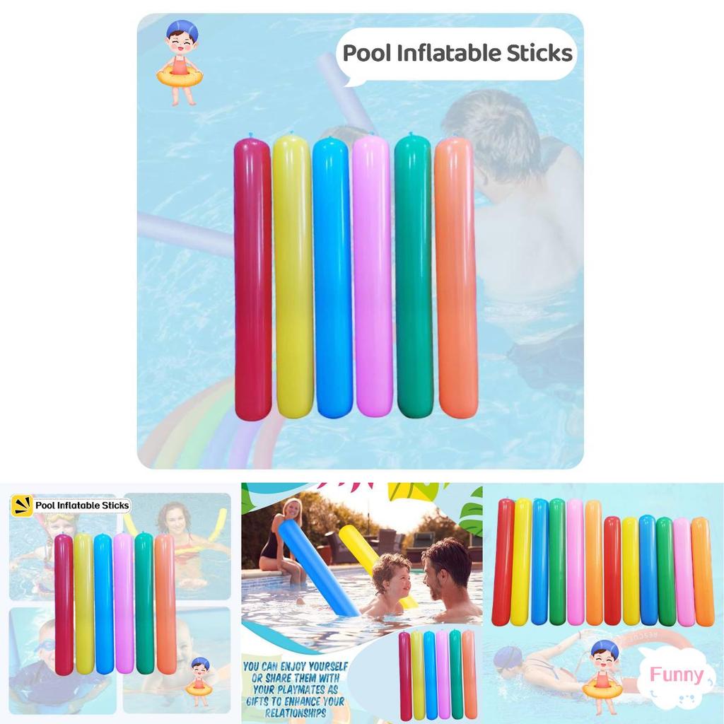 Children's Inflatable Toy Colorful Air Stick For Parent-child Swimming Interaction Pvc Material
