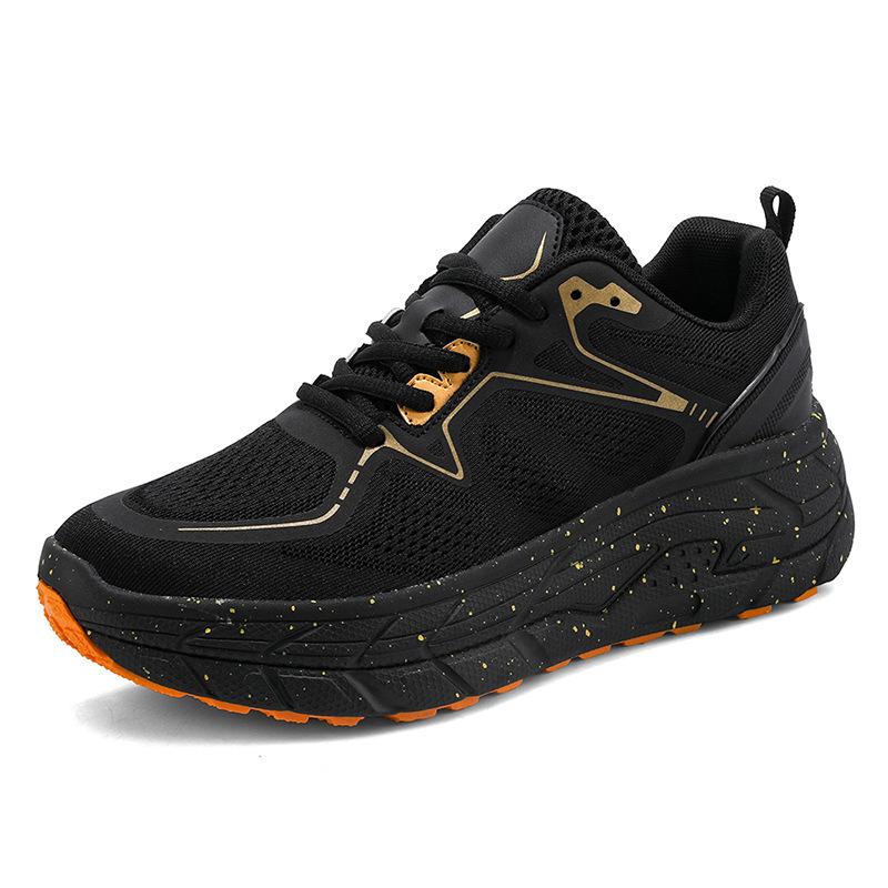 Summer new racing cushioning marathon running shoes men's flying woven breathable casual couple sports shoes