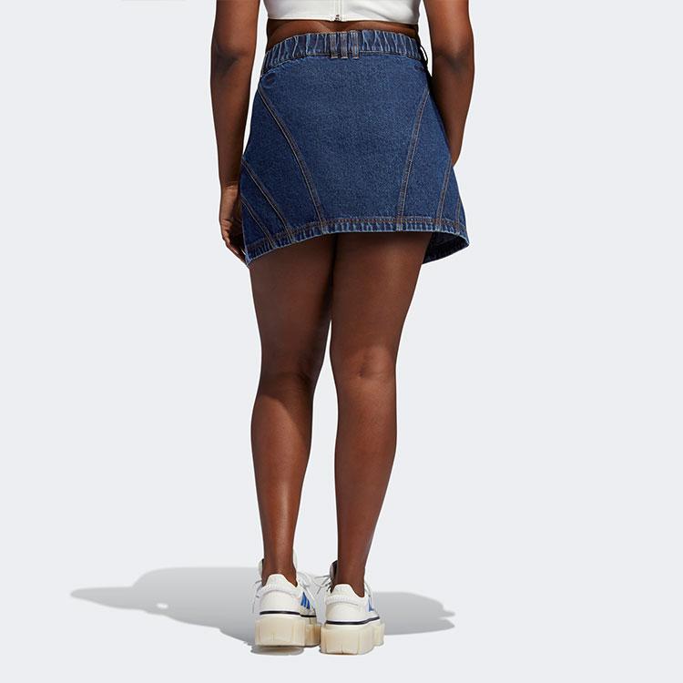 adidas Gonna di Jeans A-line a Righe Originals X Ivy Park Donna Fondo Blu H61720