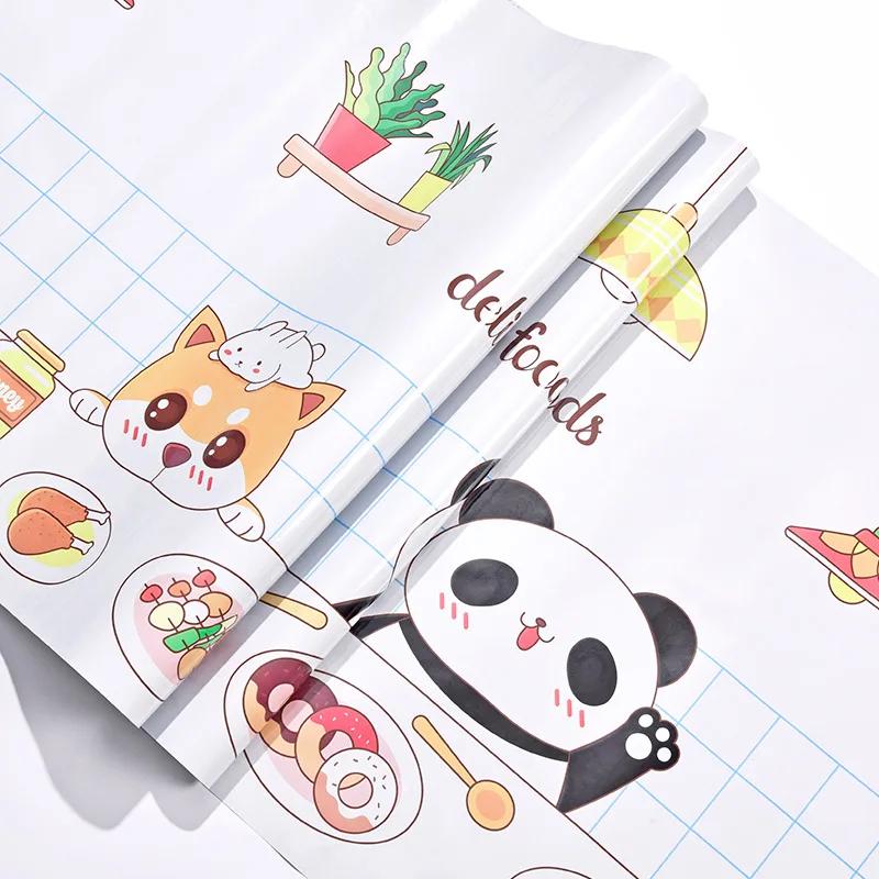 Kitchen Stove Oil-proof Sticker Waterproof High Temperature Resistant Wallpapers Kitchen Decoration Self Adhesive Contact Paper