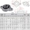 1pcs Zinc Alloy KP/KFL Self-aligning Pillow Bearing Dia 8/10/12/15/17/20/25/30/35mm Ball Bearing Pillow Block Mounted Support