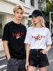 Casual Tiger Print Cotton Tee Loose Fit Short Sleeve Summer Unisex Daily Tops