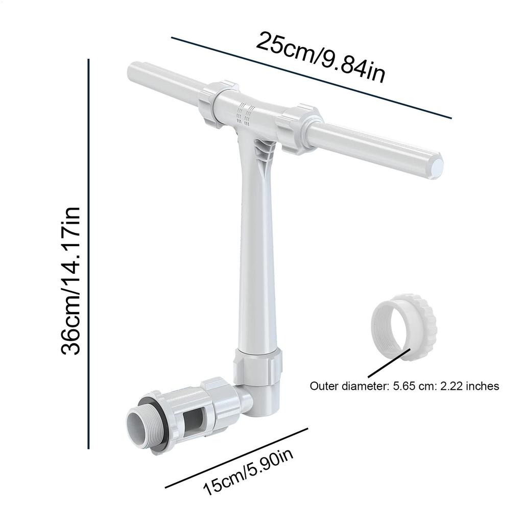 Waterfall Pool Sprinkler Fountain Water Fountain Double Spray 360 Adjustable Design Sprinkler Fountain Economical Efficient